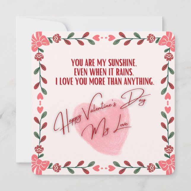 tarjetas el día de San Valentín (Anverso)