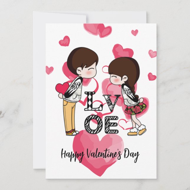 tarjetas el día de San Valentín (Anverso)