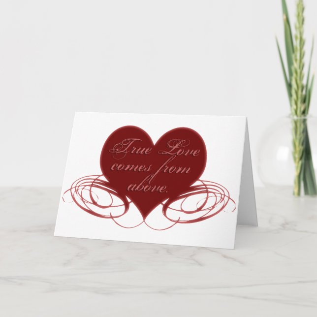Tarjetas El día de San Valentín cristianas, tees y (Anverso)