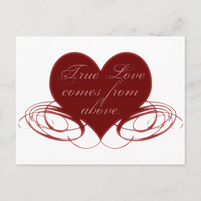Tarjetas El día de San Valentín cristianas, tees y (Anverso)