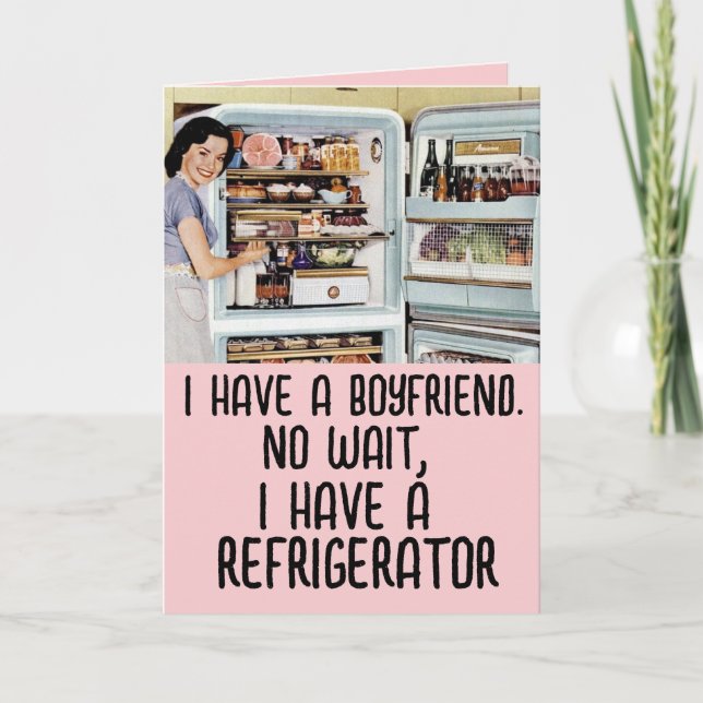 TARJETAS EL DÍA DE SAN VALENTÍN DE FUNNY RETRO PAR (Anverso)