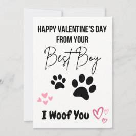 Tarjetas el día de San Valentín De Perro Para Perr