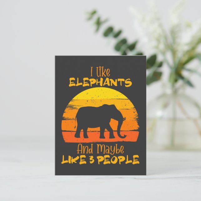 Tarjetas elefantes, tarjeta elefante cúpula, cosec (Anverso de pie)