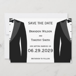 Tarjetas Elegantes Blancas de Ahorro de Fecha de B