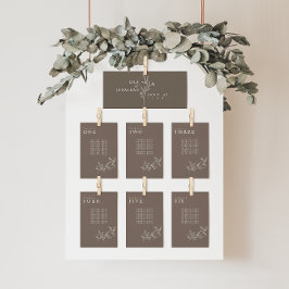 Tarjetas elegantes de la tabla de asientos Boda de