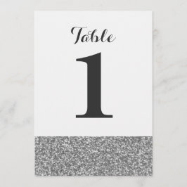 Tarjetas elegantes de número de mesa de boda con b