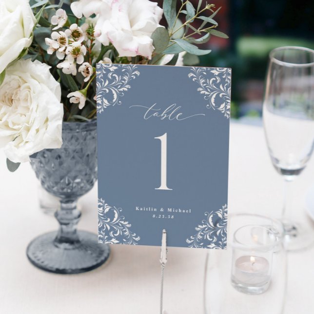 Tarjetas Elegantes de Números de Mesa de Boda en A (Subido por el creador)