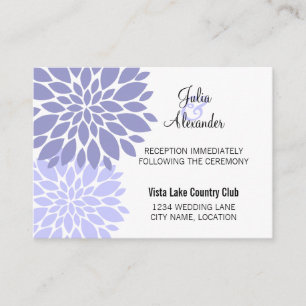 Tarjetas Elegantes de recepción de Lavanda Floral 