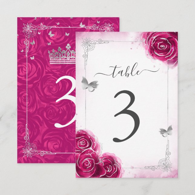 Tarjetas elegantes de tabla de plantillas de Fuchs (Anverso / Reverso)