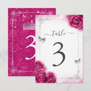 Tarjetas elegantes de tabla de plantillas de Fuchs