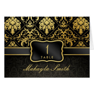 Tarjetas elegantes del acompañamiento del damasco