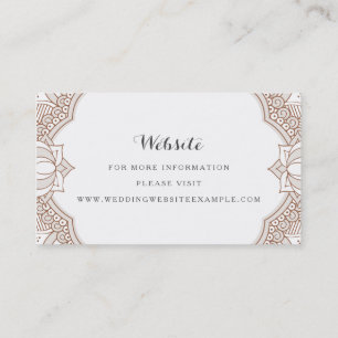 Tarjetas elegantes del Web site de Mehndi