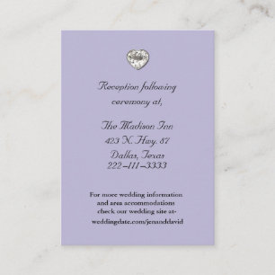 Tarjetas elegantes para el recinto de la boda