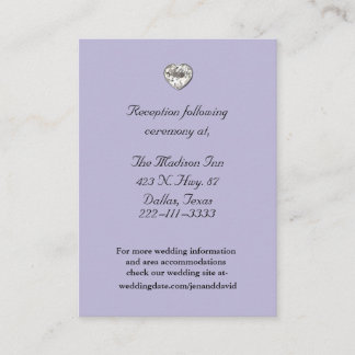 Tarjetas elegantes para el recinto de la boda