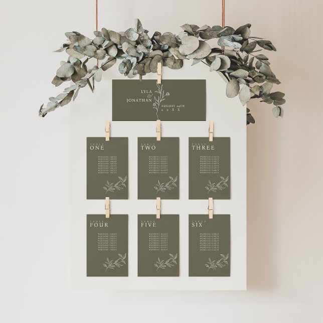 Tarjetas elegantes para la tabla de asientos de Bo (Subido por el creador)