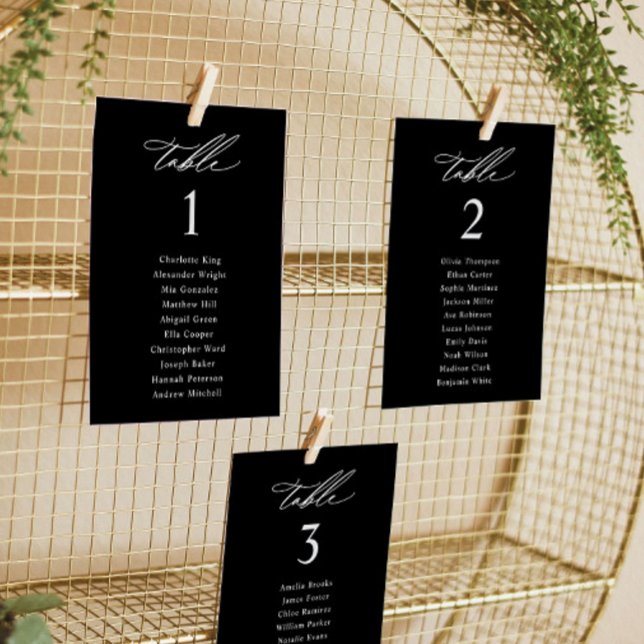 Tarjetas elegantes para la tabla de asientos del B (Subido por el creador)
