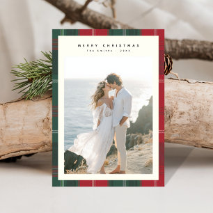 Tarjetas elegantes para Navidades de foto colocada