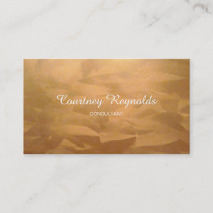 Tarjetas empresariales de cobre cepilladas