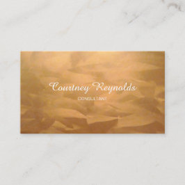 Tarjetas empresariales de cobre cepilladas