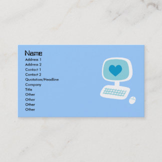 Tarjetas empresariales de Computer Heart