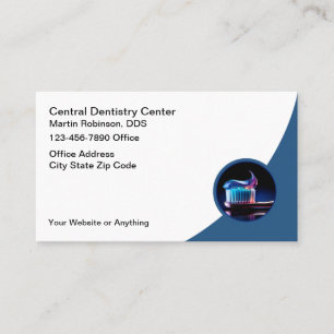Tarjetas empresariales de oficina de dentista mode