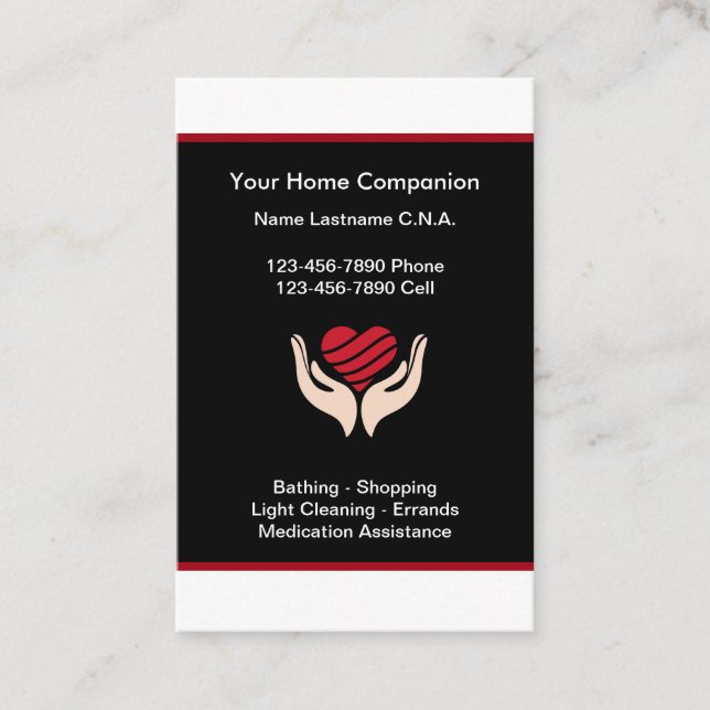 Tarjetas empresariales principales de Heart Compan (Anverso)