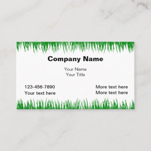 Tarjetas empresariales simples para la siembra de
