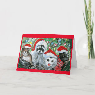 Tarjetas en blanco con temática de vida silvestre
