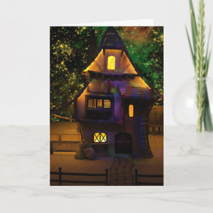 TARJETAS EN BLANCO DE ARTE DE CABINA DE CASA PEQUE