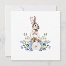 Tarjetas en blanco de conejo para baby shower