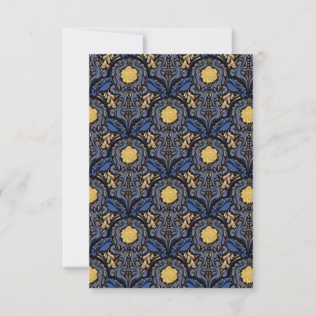 Tarjetas en blanco de Papel de pájaro desenfoque (Anverso)