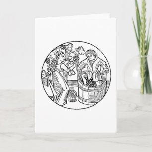 Tarjetas EN BLANCO de Stompers de la uva