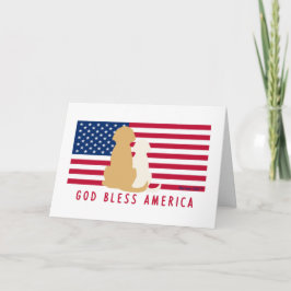 Tarjetas en blanco Dios bendiga a América