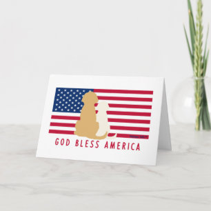 Tarjetas en blanco Dios bendiga a América