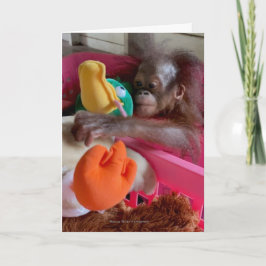 Tarjetas en blanco para la vida silvestre: el bebé