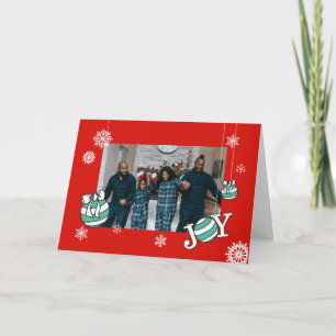 Tarjetas en línea de Navidades de fotos de ornamen