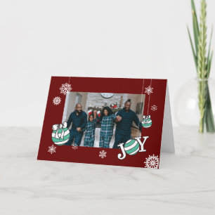Tarjetas en línea de Navidades fotográficos con no