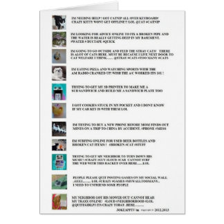 Tarjetas en línea de Texting/de la charla por