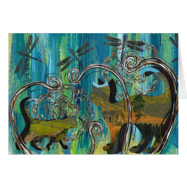 Tarjetas escénicas de los gatos (Anverso (Horizontal))