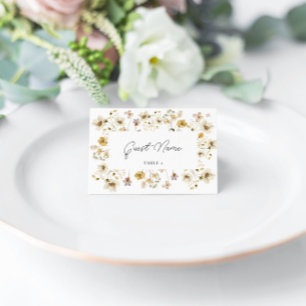 Tarjetas Escort Place Boda de Flor silvestre