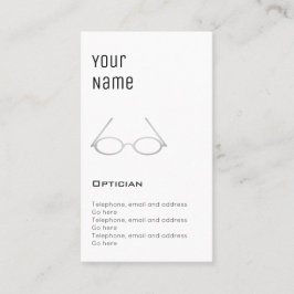 Tarjetas "esenciales" de la cita del óptico