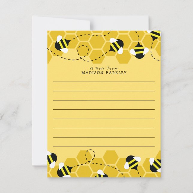 Tarjetas estacionarias planas y curas de abejas (Anverso)
