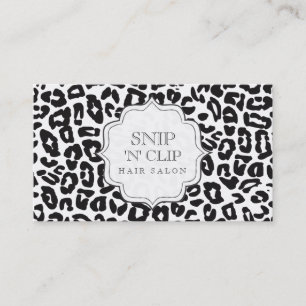 Tarjetas estilísticas de impresión de leopardo bla