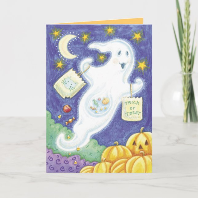Tarjetas fantasma de Halloween (Anverso)