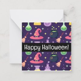 Tarjetas felices de Halloween, lindas, ¡abastecete