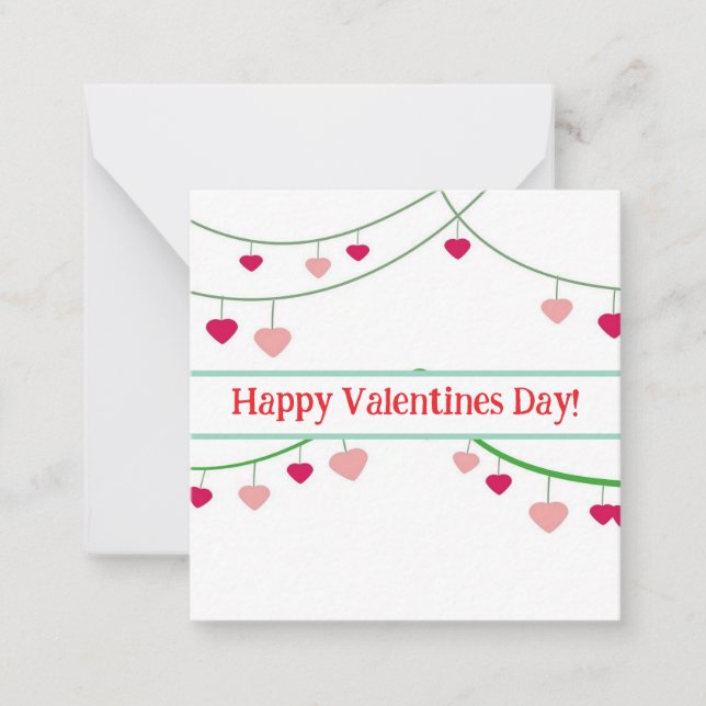 Tarjetas felices de San Valentín, lindas, ¡abastec (Anverso)