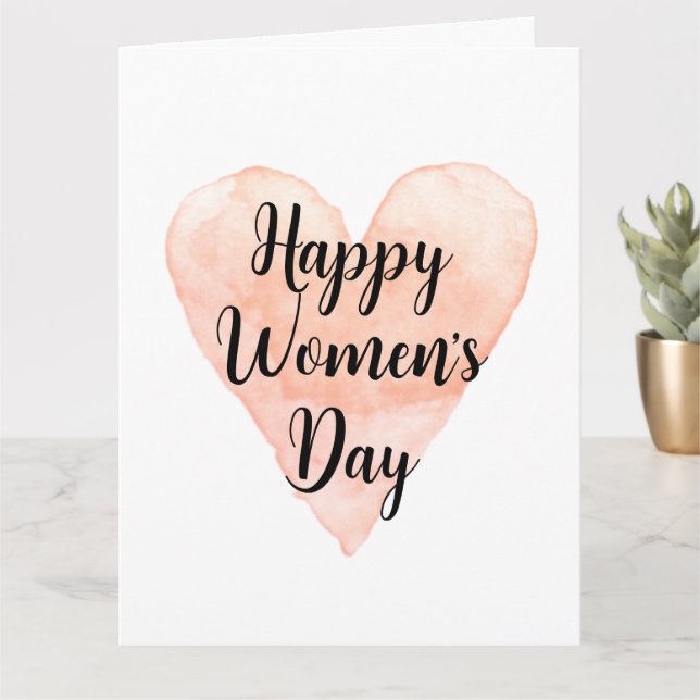 Tarjetas felices del Día Internacional de la Mujer (Planta pequeña)