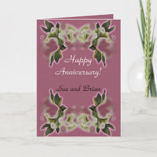 Tarjetas felices del personalizable de Anniversay