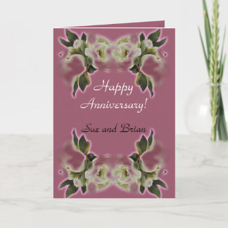 Tarjetas felices del personalizable de Anniversay