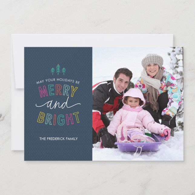 Tarjetas felices y brillantes de la foto del día (Anverso)